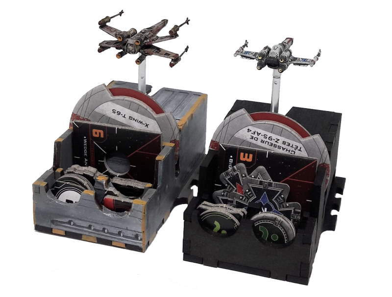 Boite de rangement pour figurines X-Wing